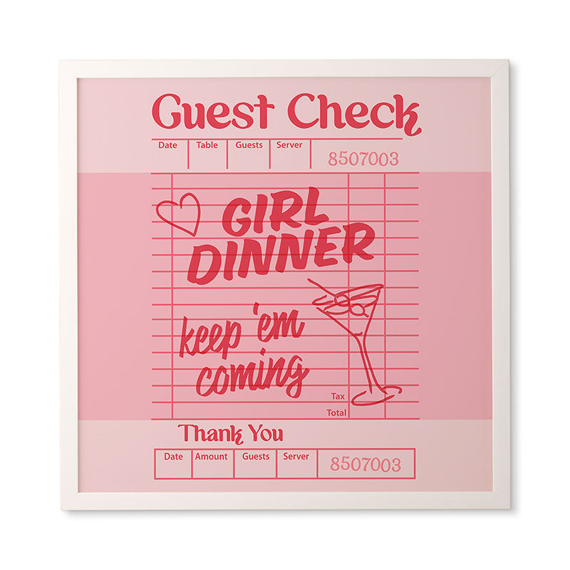 Heather Dutton Guest Check Keep Em Coming Framed Wall Art
