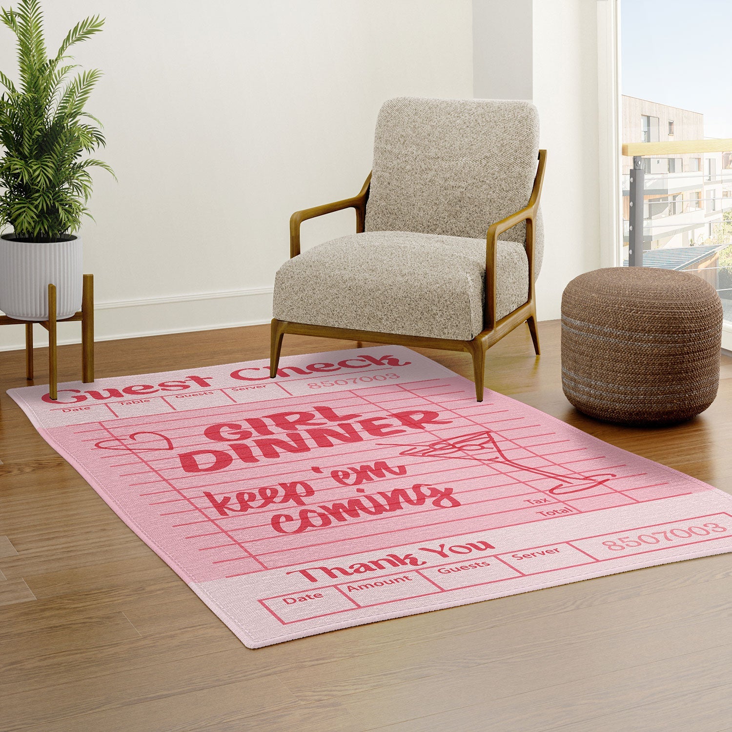 Heather Dutton Guest Check Keep Em Coming Area Rug