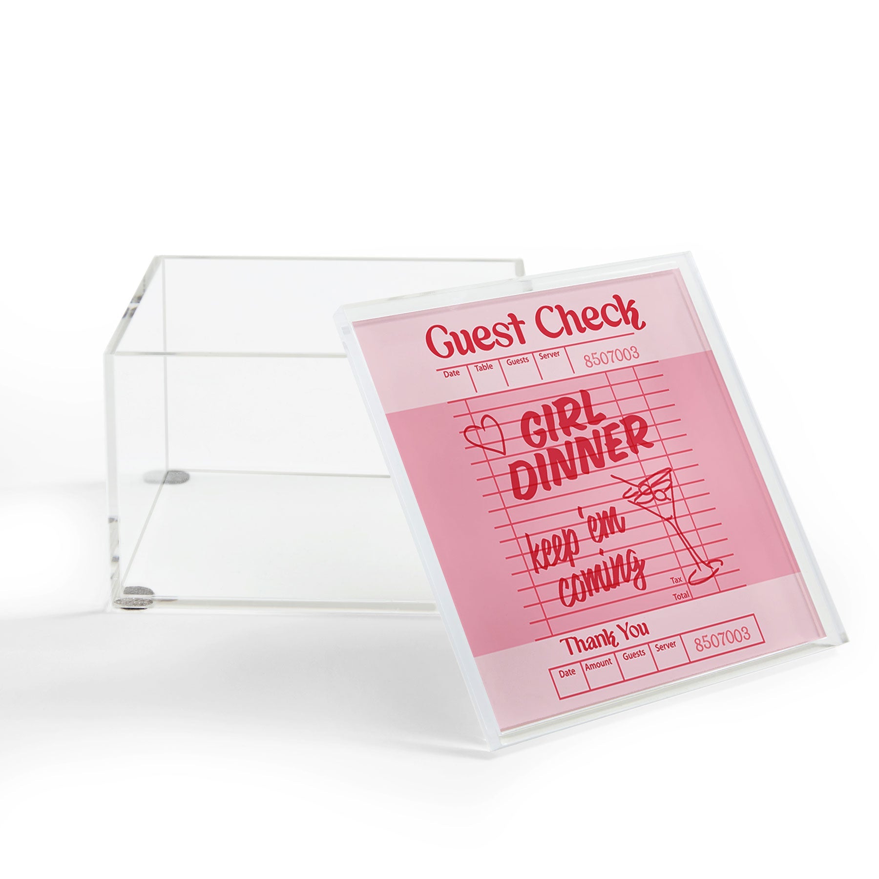 Heather Dutton Guest Check Keep Em Coming Acrylic Box
