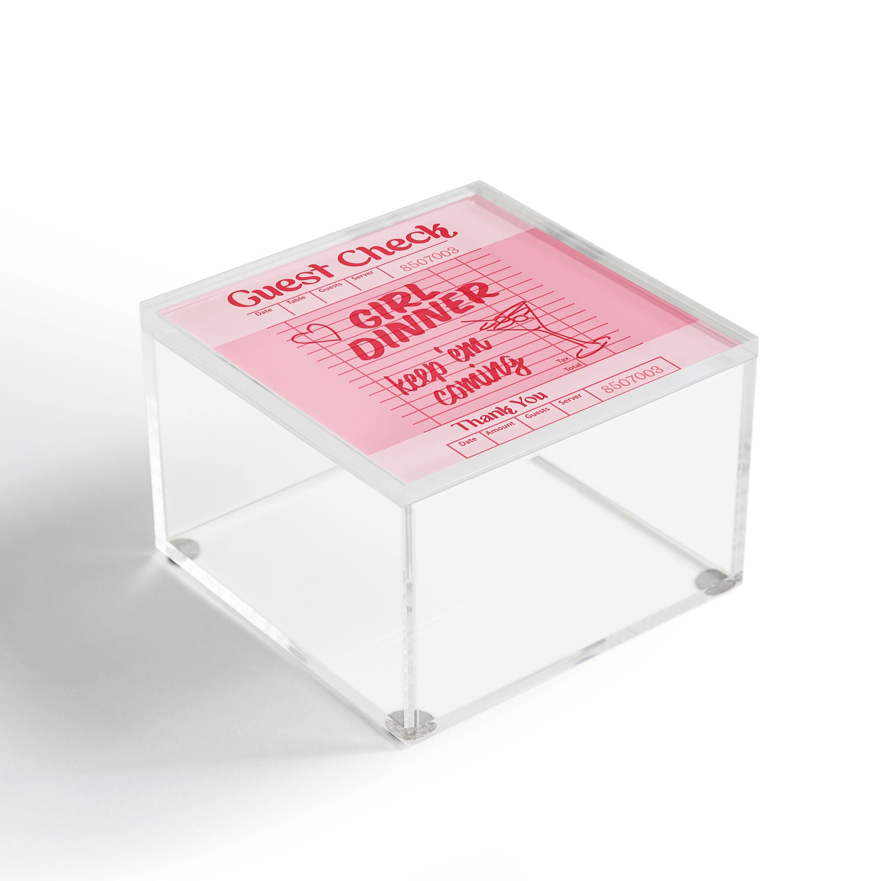 Heather Dutton Guest Check Keep Em Coming Acrylic Box