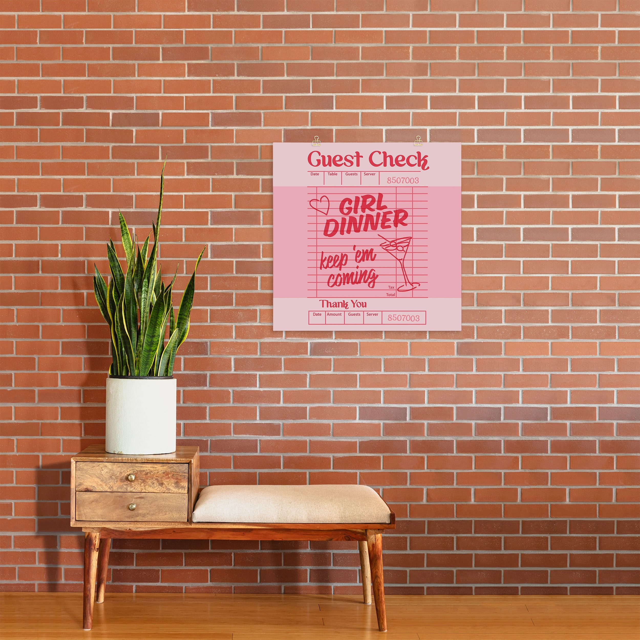 Heather Dutton Guest Check Keep Em Coming Art Print