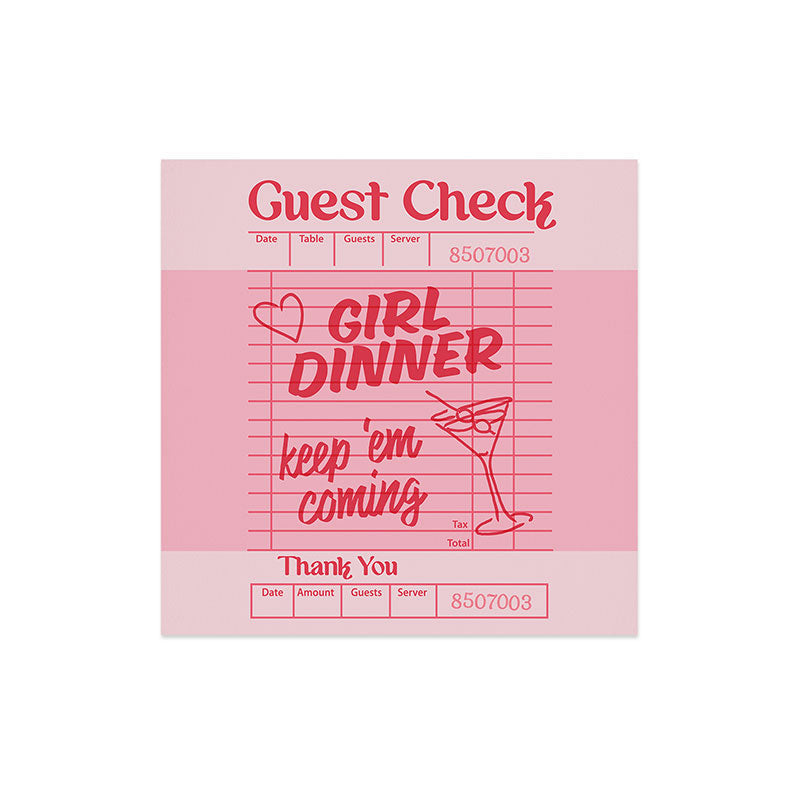 Heather Dutton Guest Check Keep Em Coming Art Print
