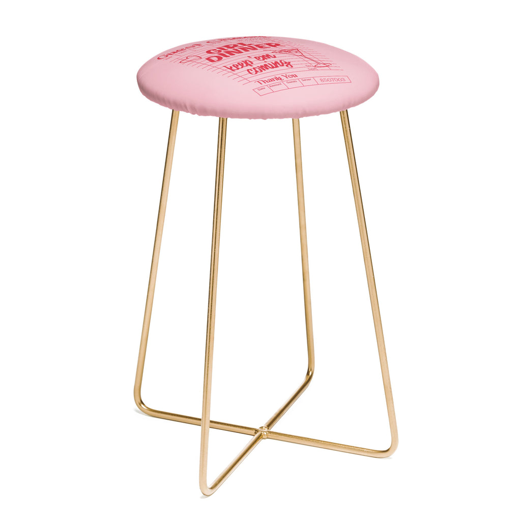 Heather Dutton Guest Check Keep Em Coming Counter Stool