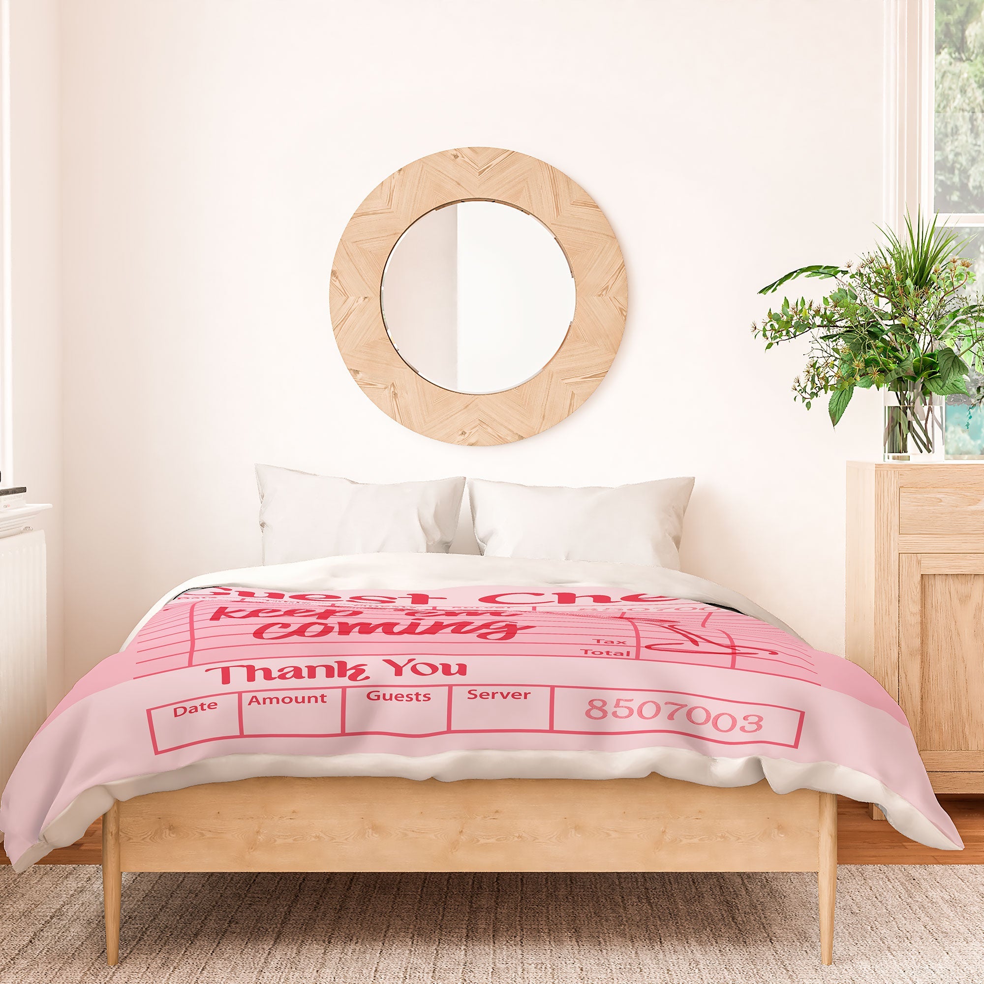 Heather Dutton Guest Check Keep Em Coming Duvet Cover