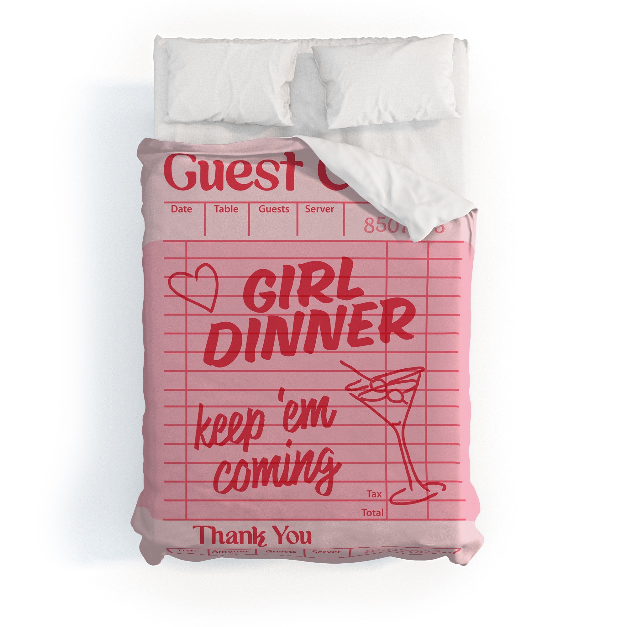 Heather Dutton Guest Check Keep Em Coming Duvet Cover
