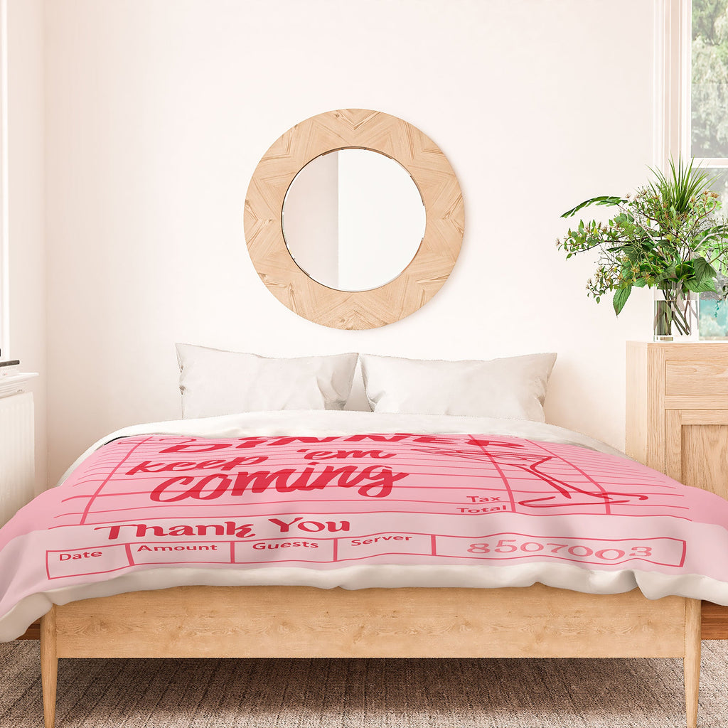 Heather Dutton Guest Check Keep Em Coming Duvet Cover