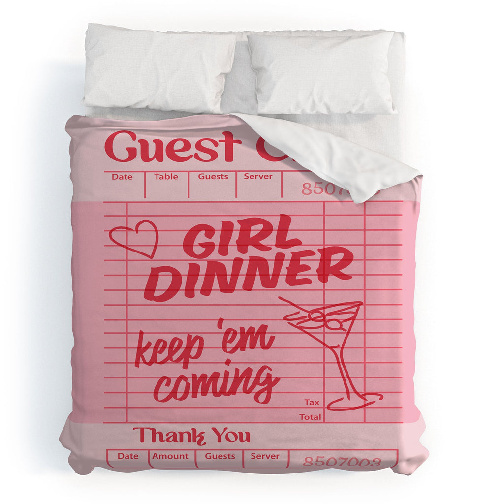 Heather Dutton Guest Check Keep Em Coming Duvet Cover