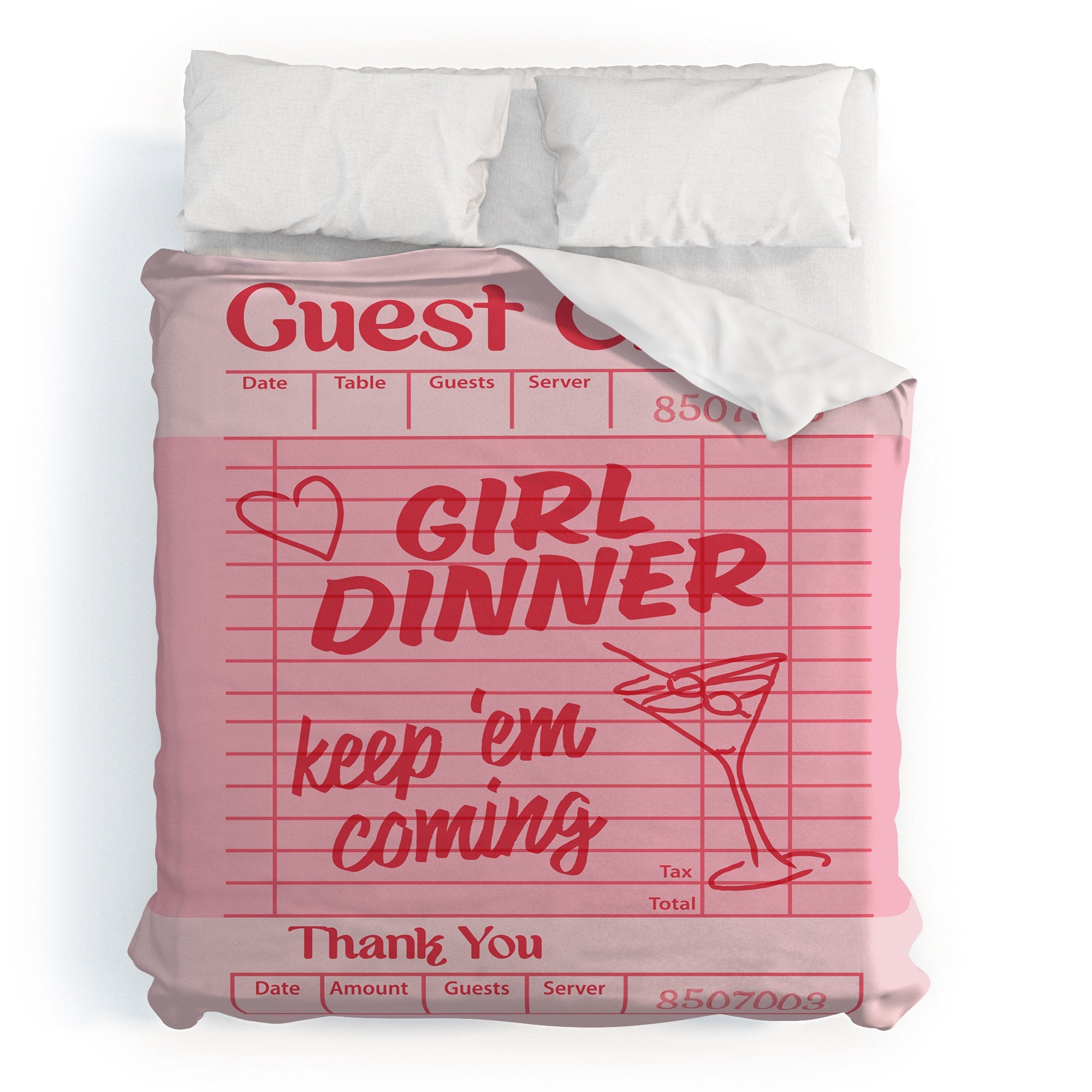 Heather Dutton Guest Check Keep Em Coming Duvet Cover
