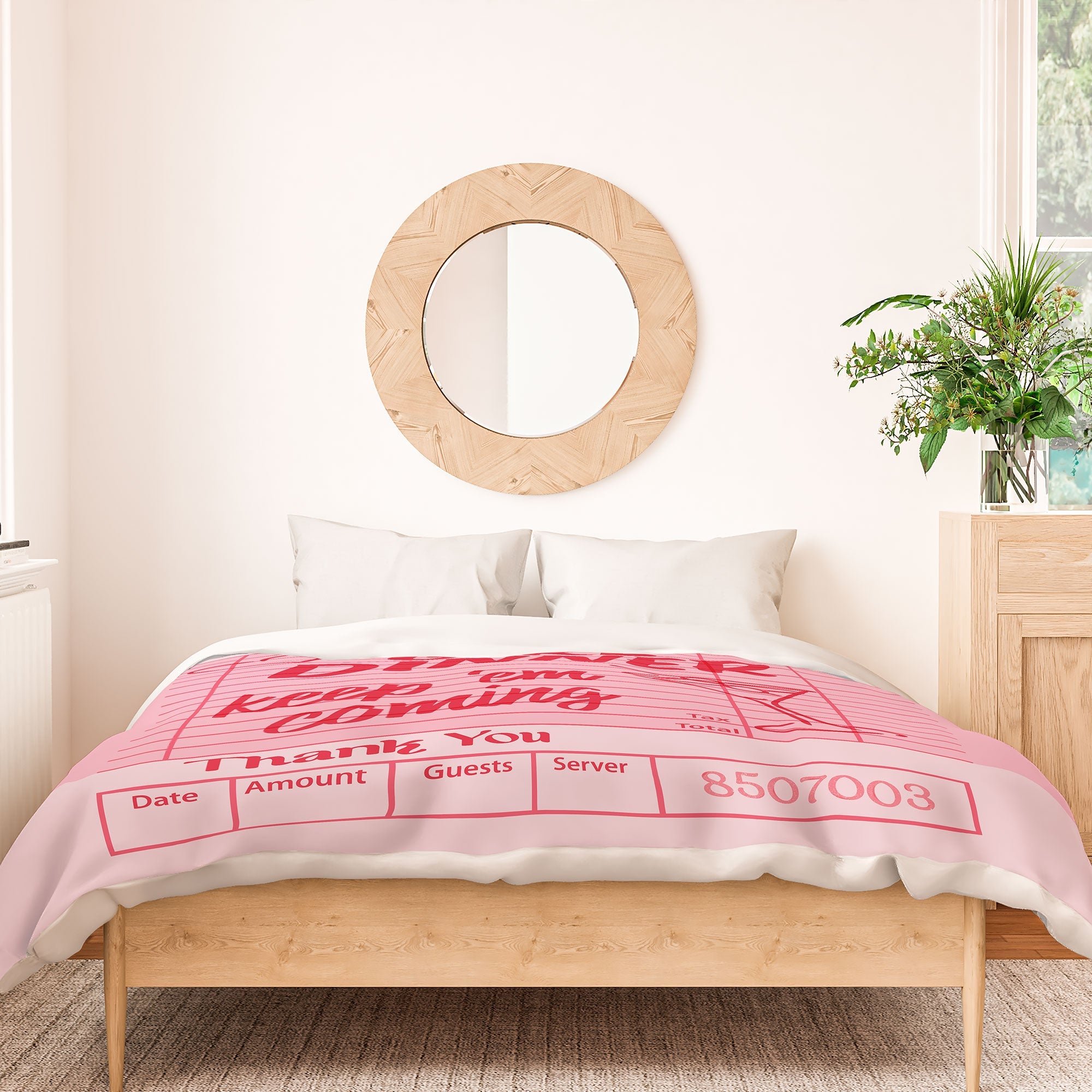 Heather Dutton Guest Check Keep Em Coming Duvet Cover