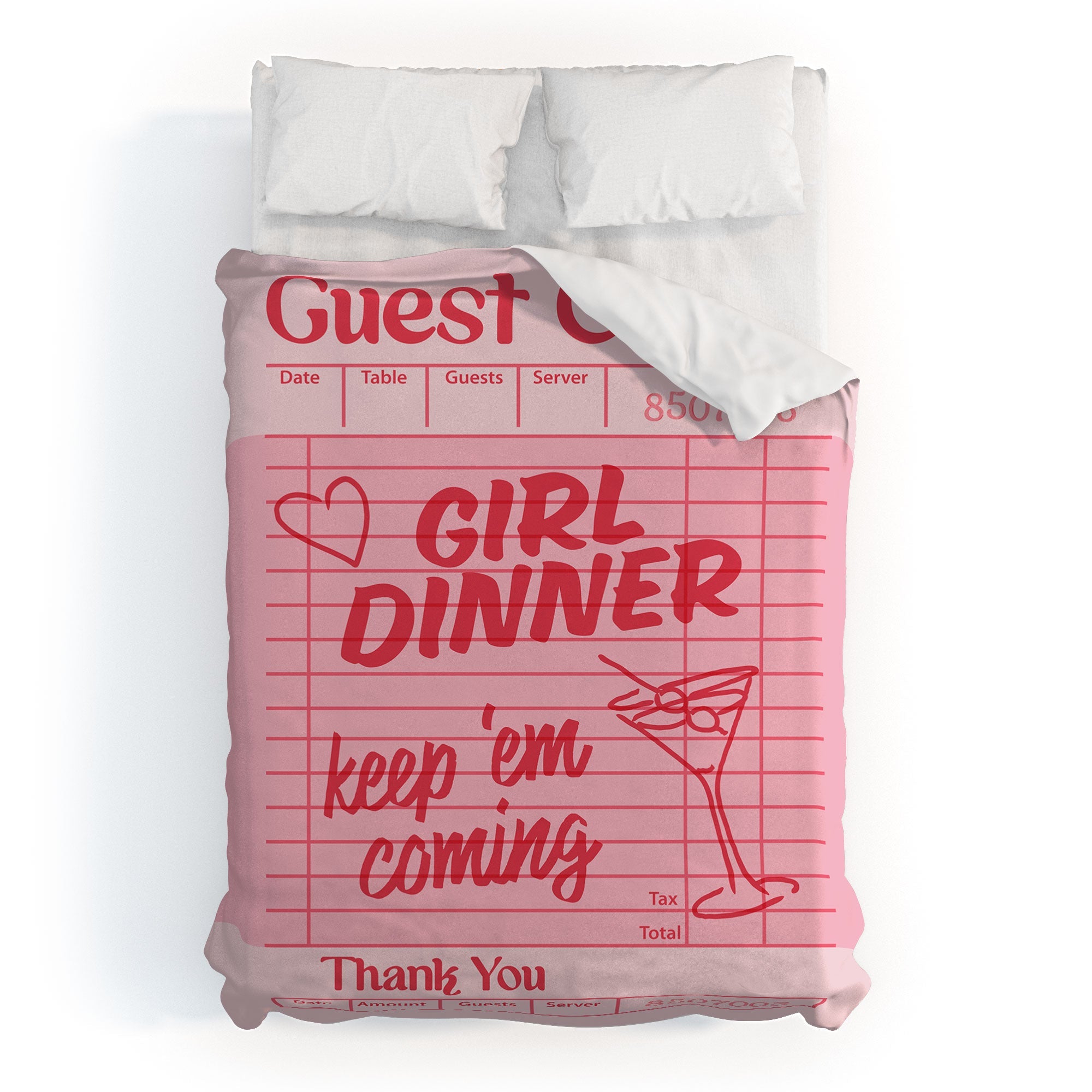 Heather Dutton Guest Check Keep Em Coming Duvet Cover