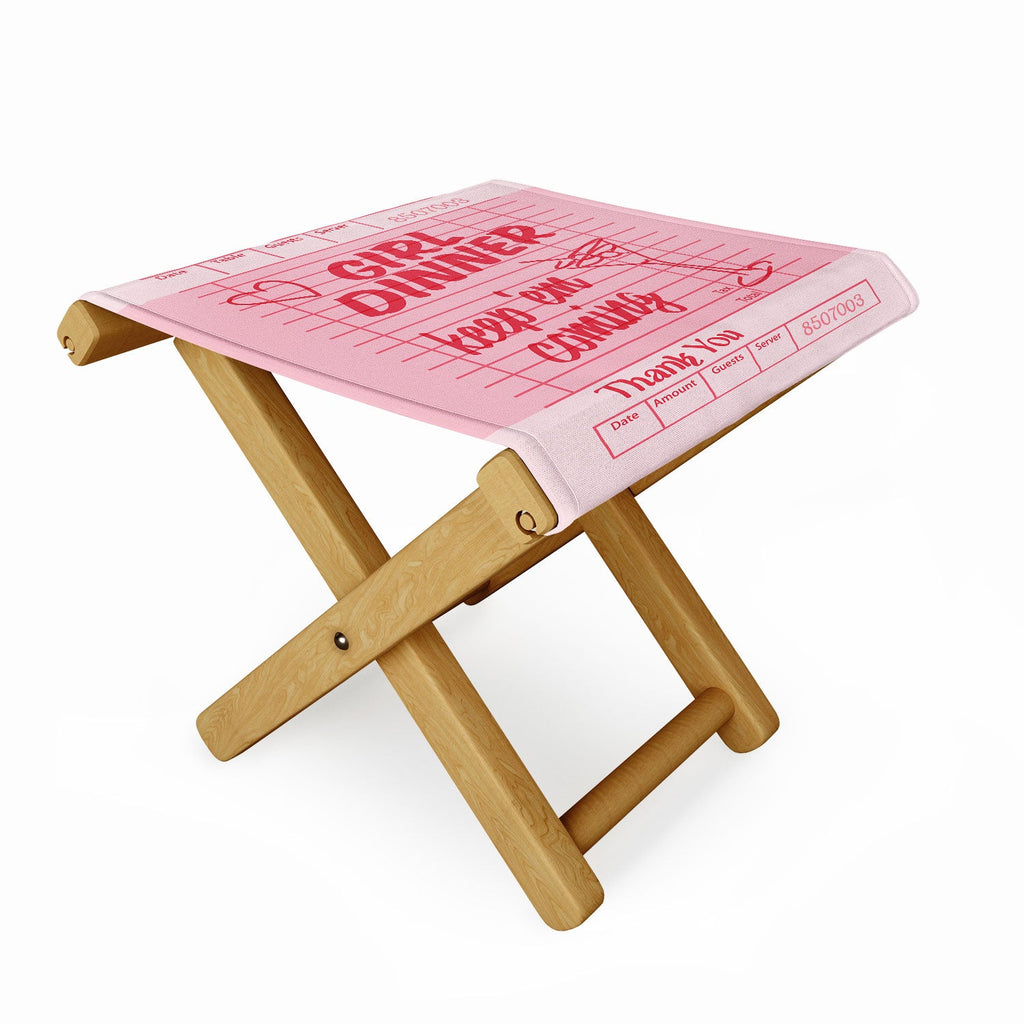 Heather Dutton Guest Check Keep Em Coming Folding Stool
