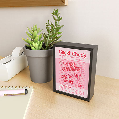 Heather Dutton Guest Check Keep Em Coming Framed Mini Art Print