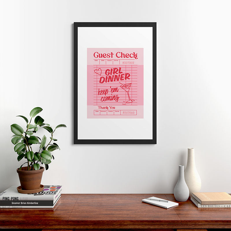 Heather Dutton Guest Check Keep Em Coming Framed Art Print