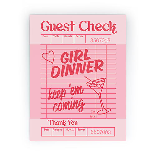 Heather Dutton Guest Check Keep Em Coming Mini Art Print