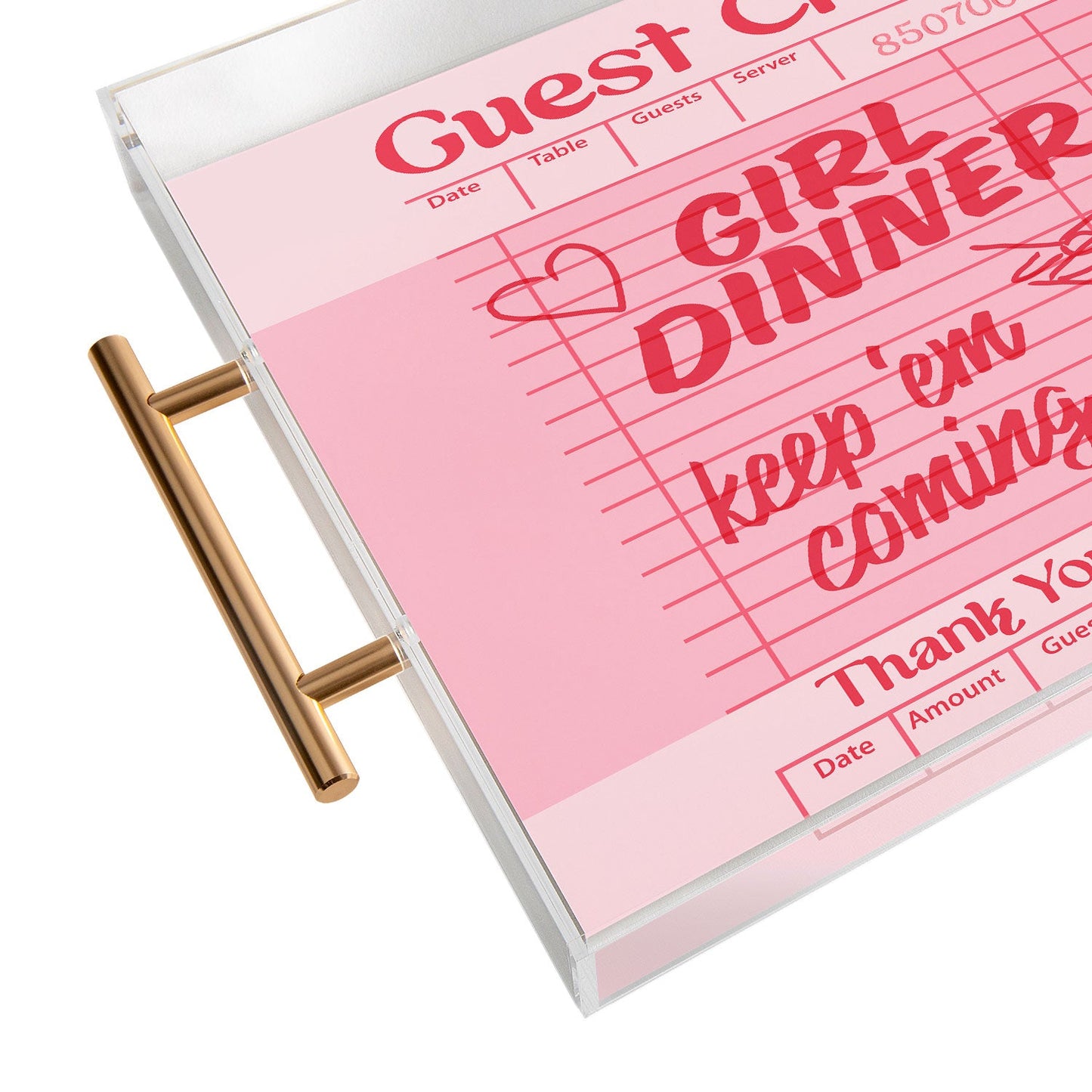 Heather Dutton Guest Check Keep Em Coming Acrylic Tray