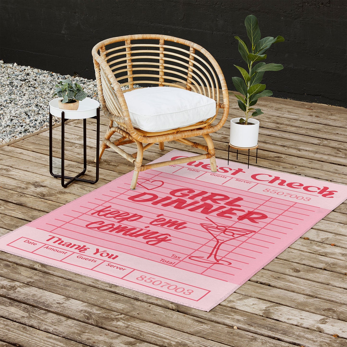 Heather Dutton Guest Check Keep Em Coming Outdoor Rug