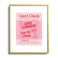 Heather Dutton Guest Check Keep Em Coming Metal Framed Art Print