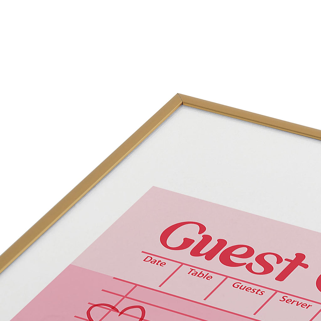 Heather Dutton Guest Check Keep Em Coming Metal Framed Art Print
