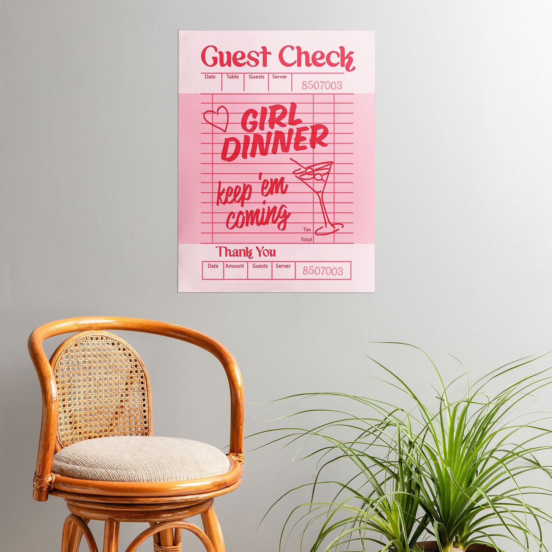 Heather Dutton Guest Check Keep Em Coming Poster
