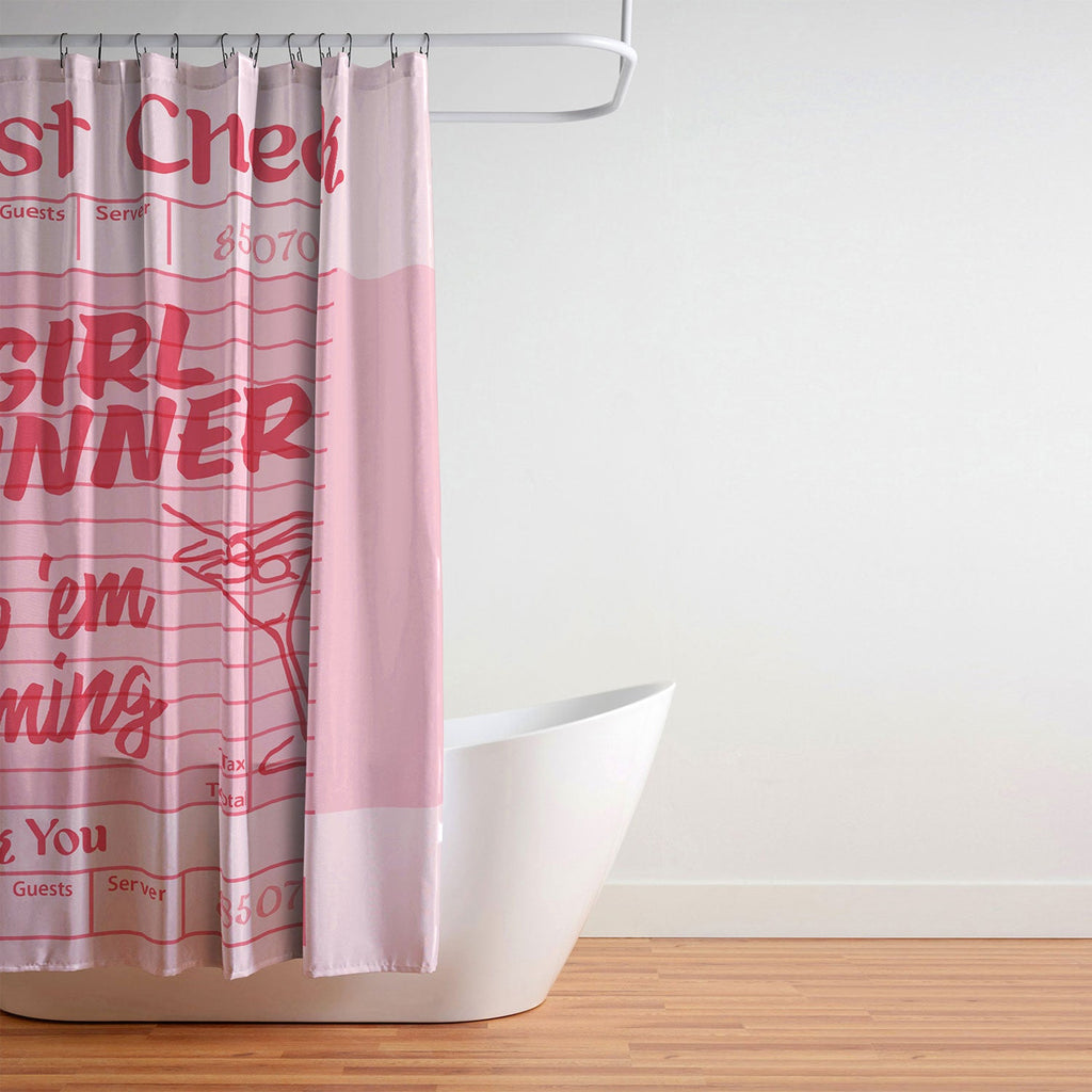 Heather Dutton Guest Check Keep Em Coming Shower Curtain