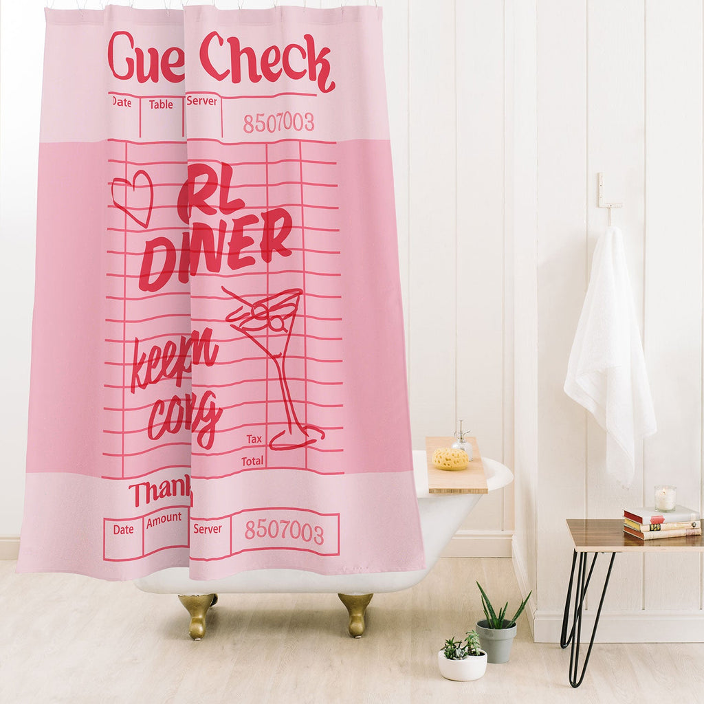 Heather Dutton Guest Check Keep Em Coming Shower Curtain