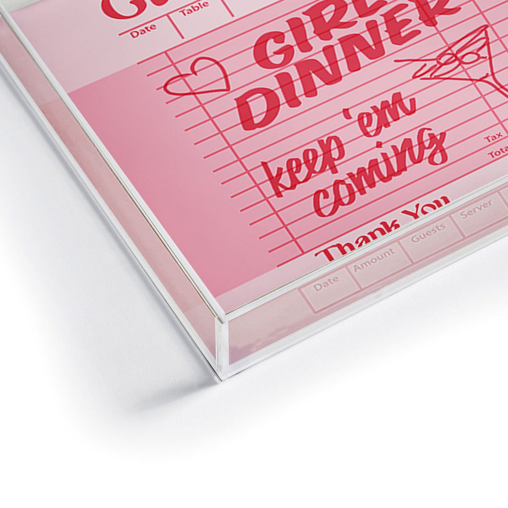 Heather Dutton Guest Check Keep Em Coming Acrylic Tray