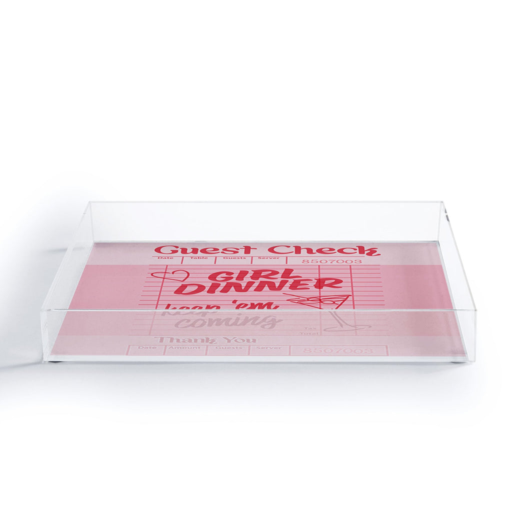 Heather Dutton Guest Check Keep Em Coming Acrylic Tray