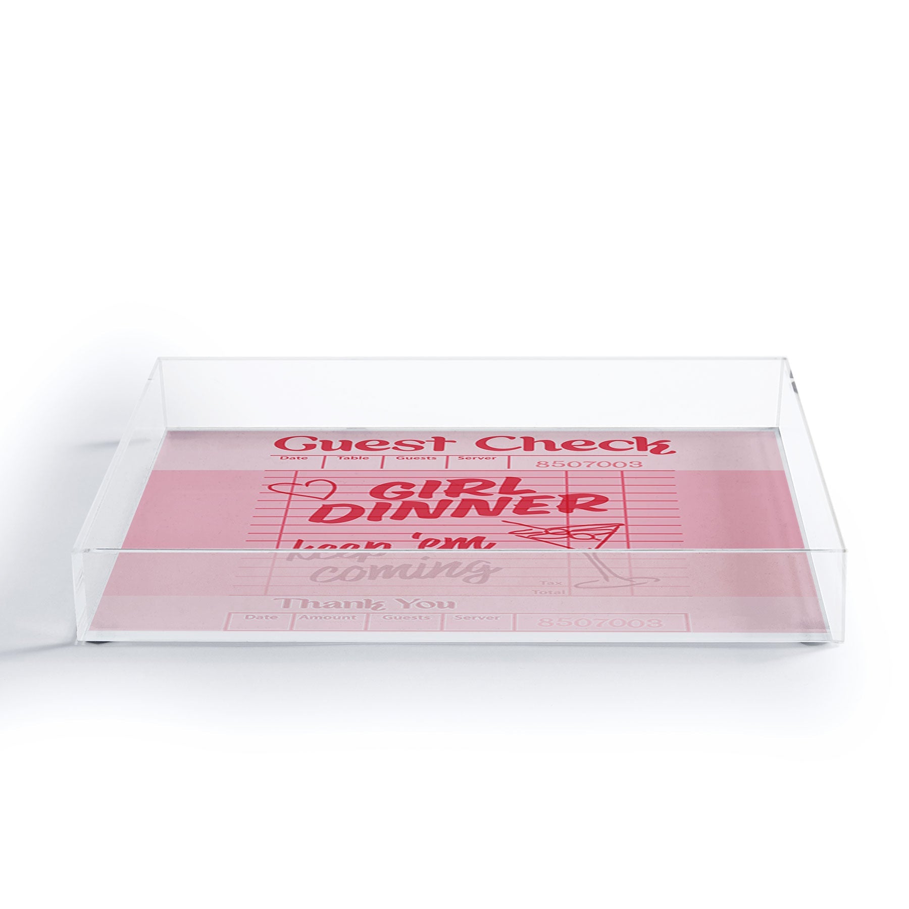 Heather Dutton Guest Check Keep Em Coming Acrylic Tray