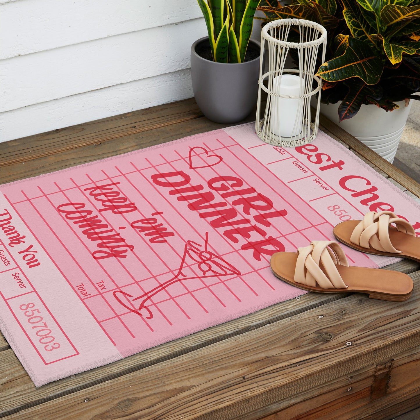 Heather Dutton Guest Check Keep Em Coming Outdoor Rug