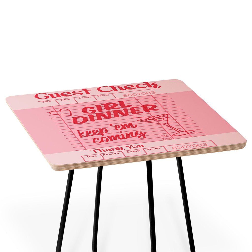 Heather Dutton Guest Check Keep Em Coming Side Table