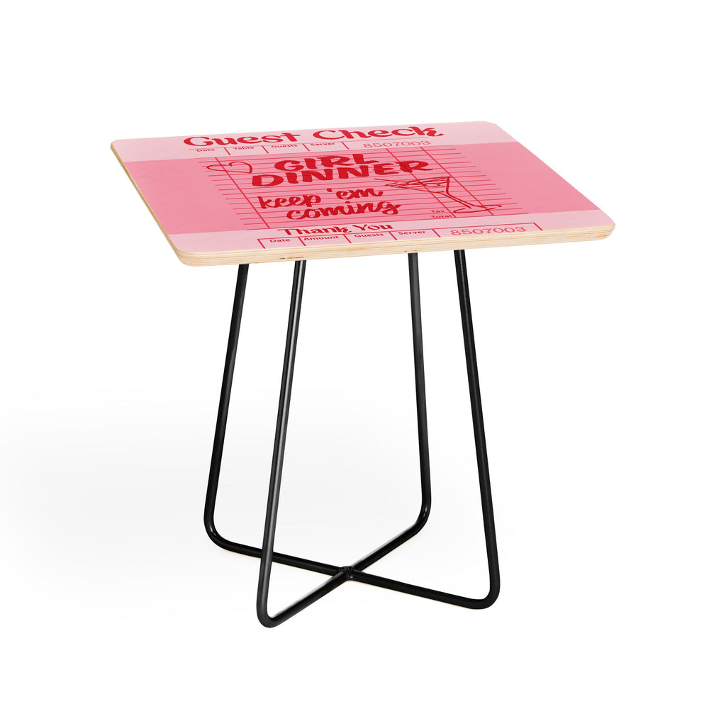 Heather Dutton Guest Check Keep Em Coming Side Table