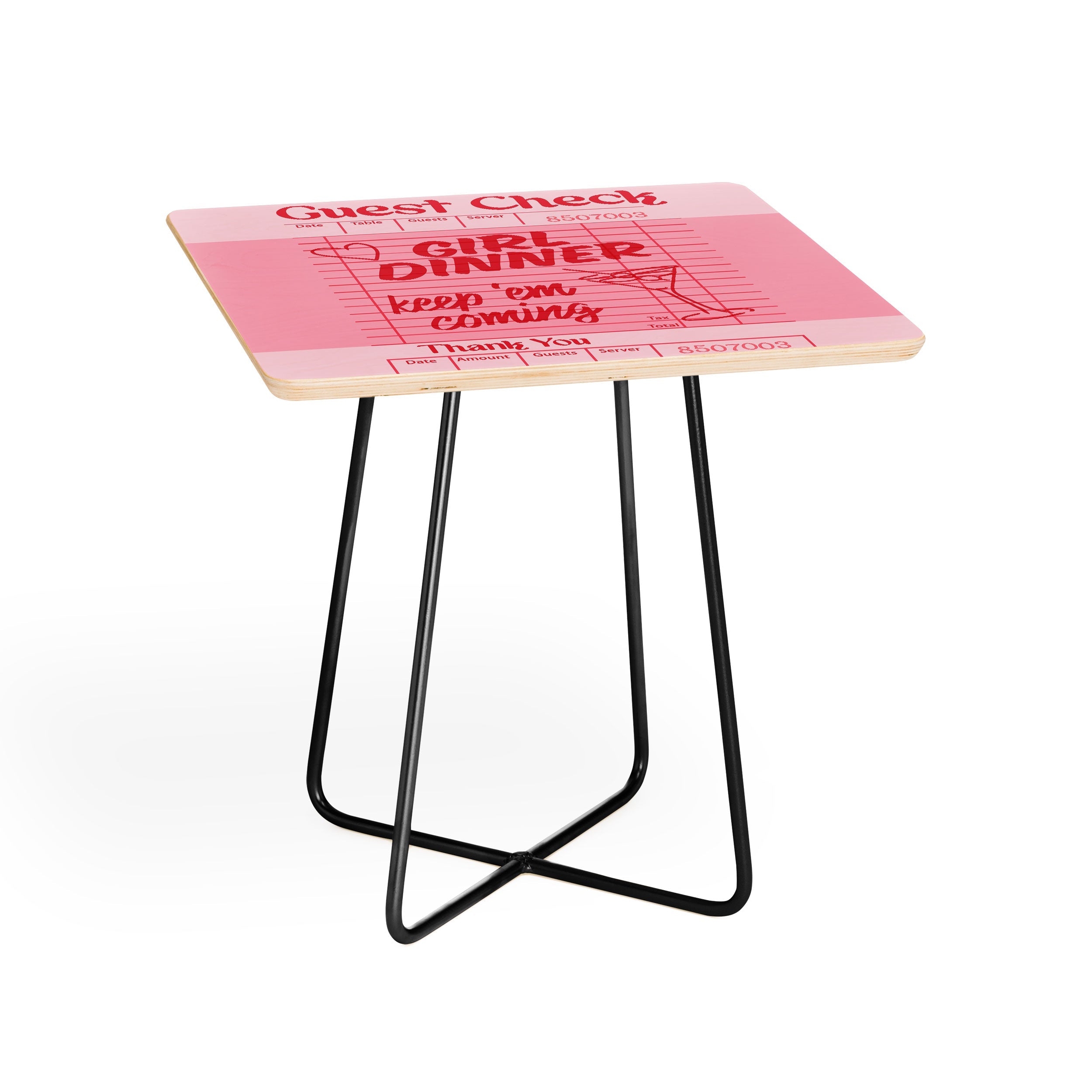 Heather Dutton Guest Check Keep Em Coming Side Table