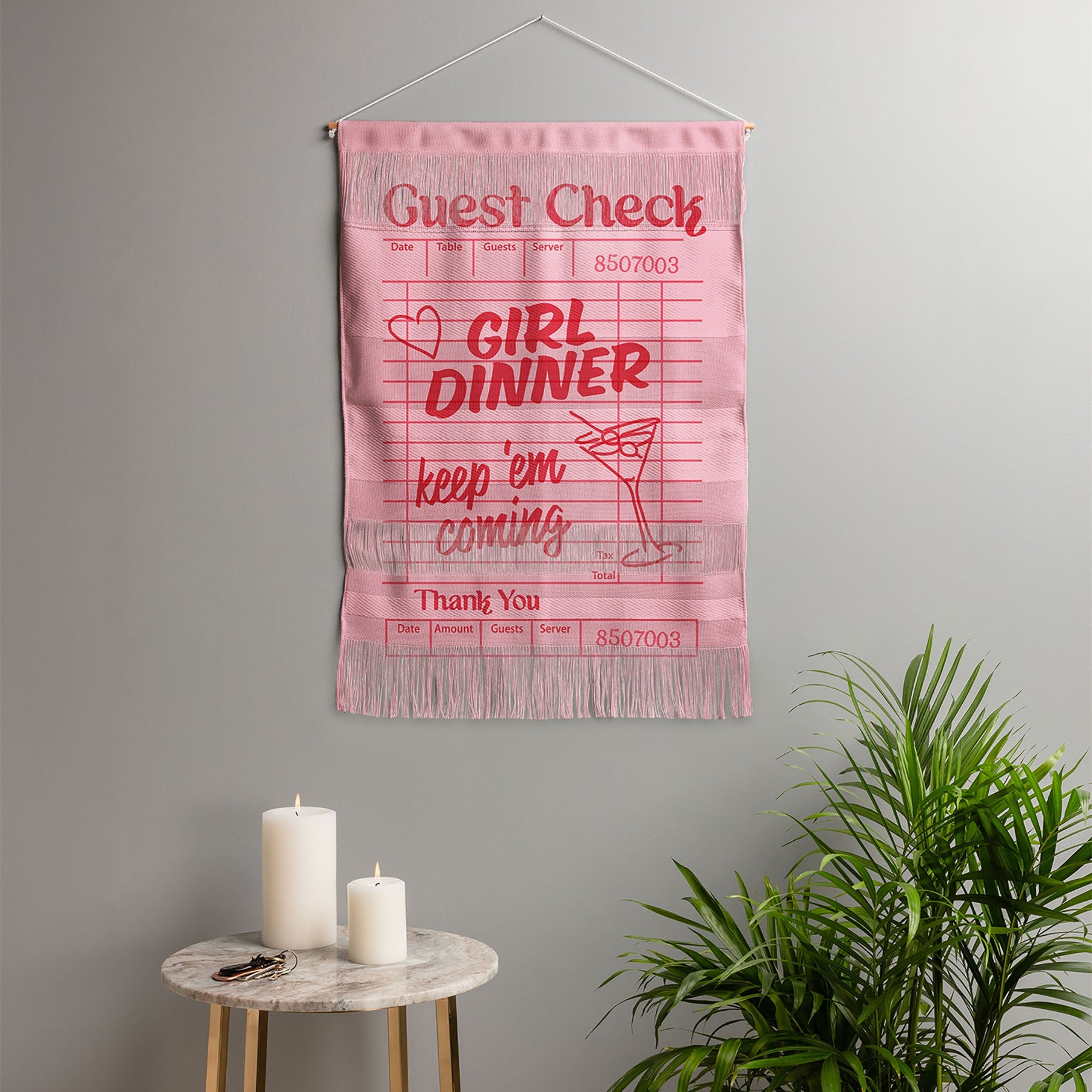 Heather Dutton Guest Check Keep Em Coming Wall Hanging Portrait