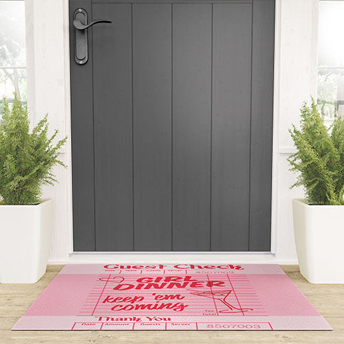 Heather Dutton Guest Check Keep Em Coming Welcome Mat