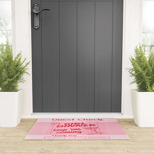 Heather Dutton Guest Check Keep Em Coming Welcome Mat