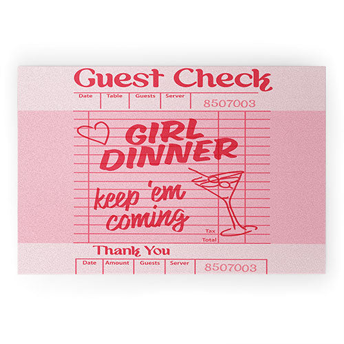 Heather Dutton Guest Check Keep Em Coming Welcome Mat