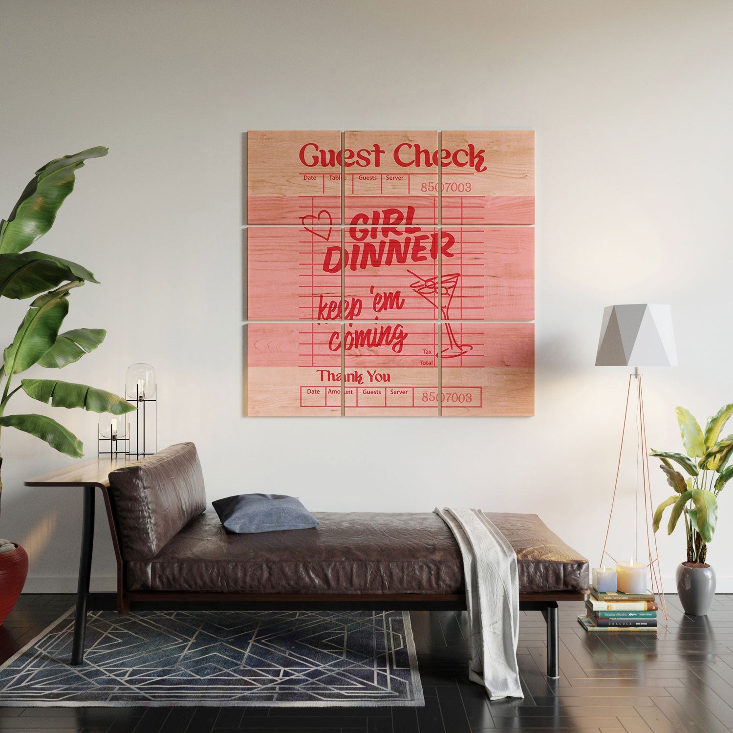 Heather Dutton Guest Check Keep Em Coming Wood Wall Mural