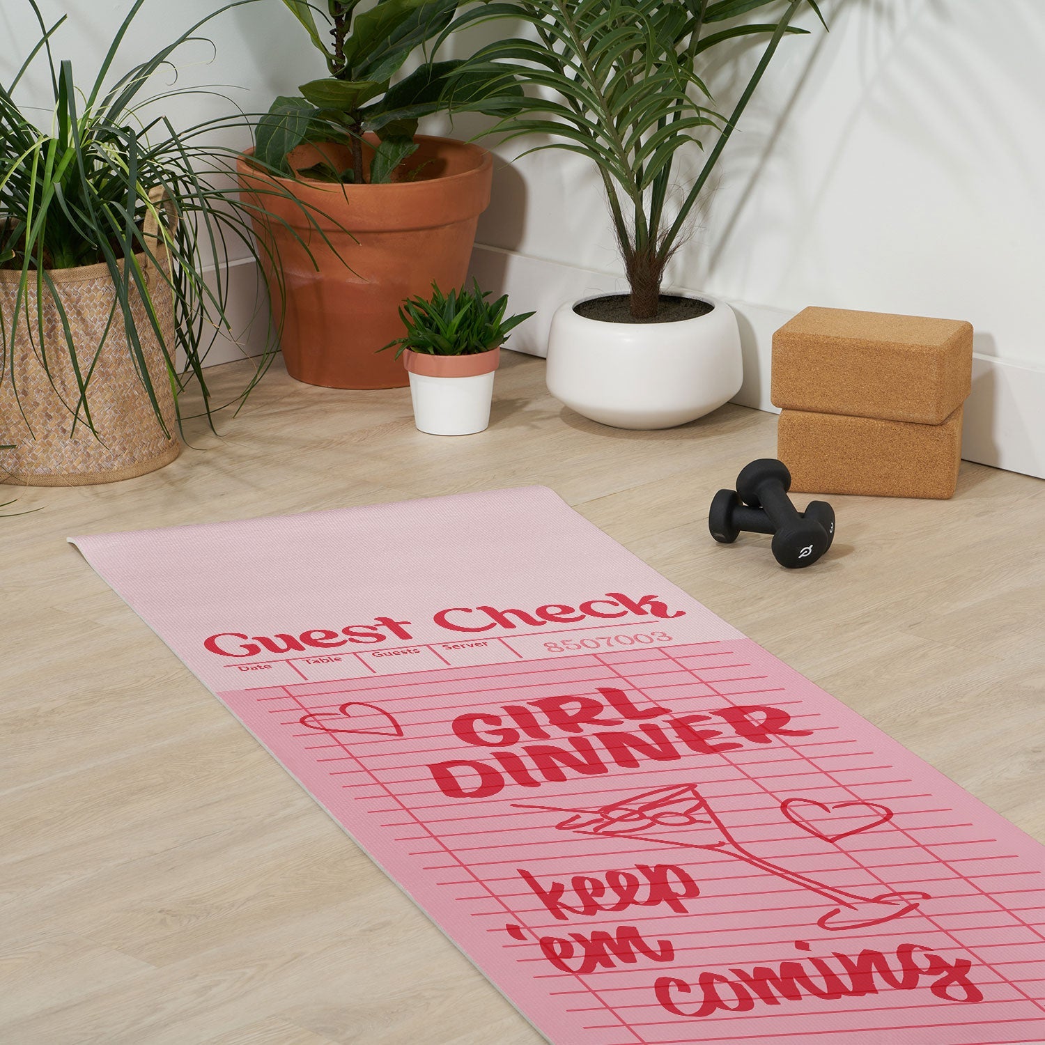 Heather Dutton Guest Check Keep Em Coming Yoga Mat