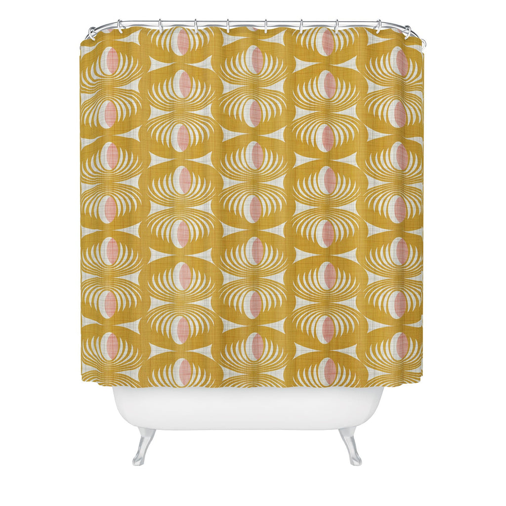 Heather Dutton Oculus Yellow Shower Curtain
