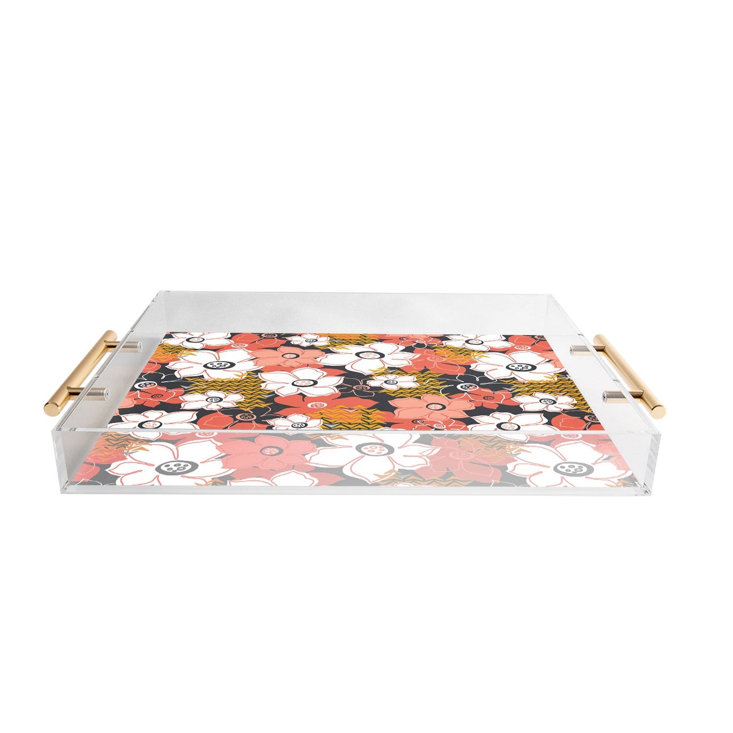 Heather Dutton Petals And Pods Lava Acrylic Tray