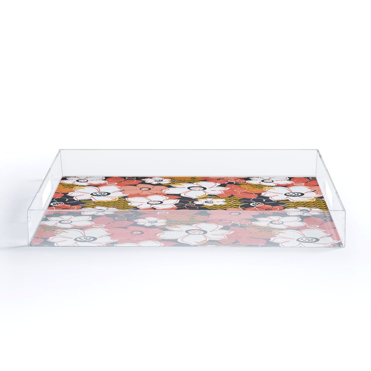 Heather Dutton Petals And Pods Lava Acrylic Tray