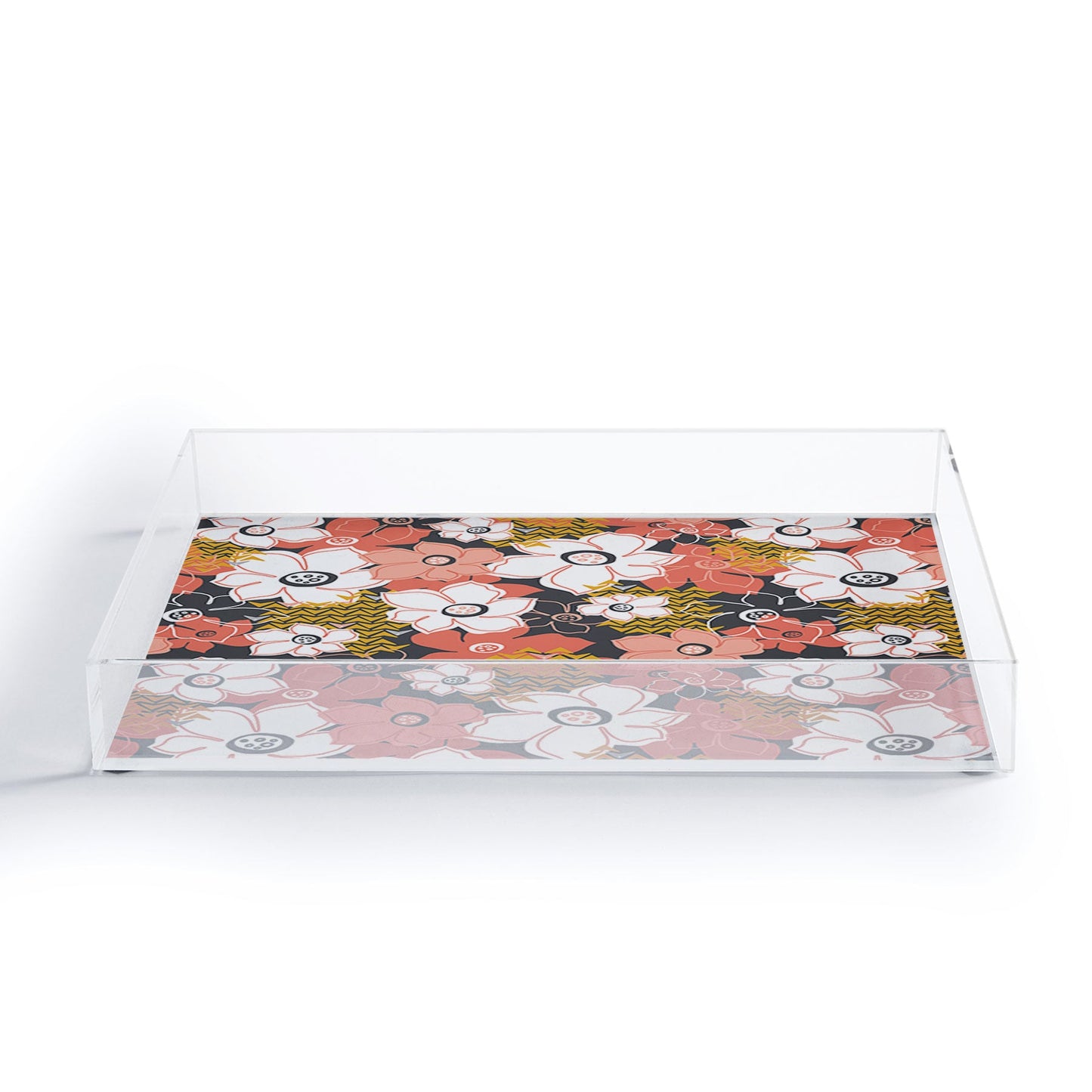 Heather Dutton Petals And Pods Lava Acrylic Tray