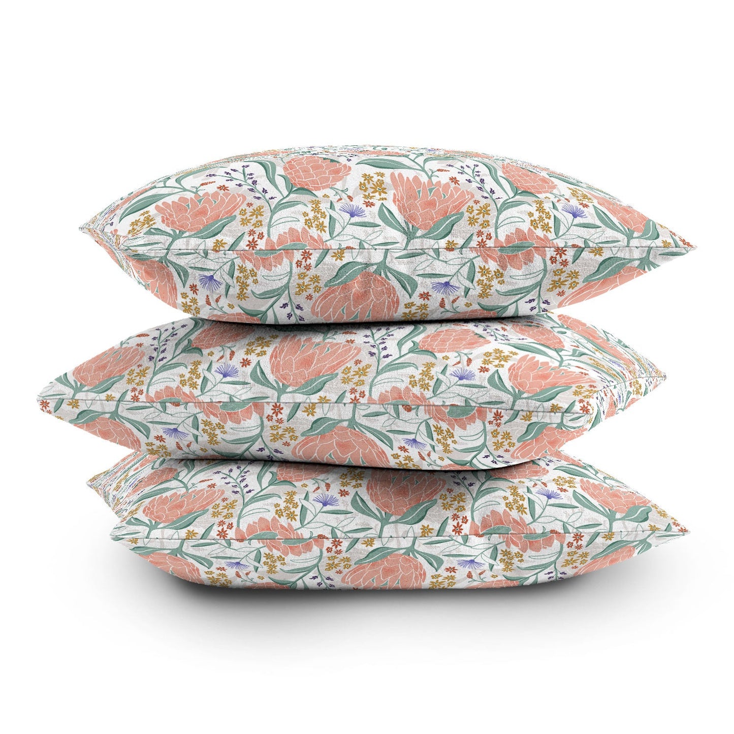 Heather Dutton Protea Field White Outdoor Throw Pillow
