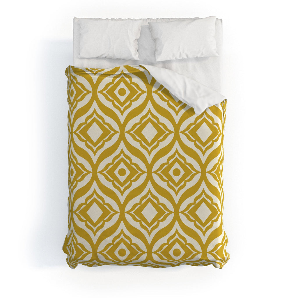 Heather Dutton Trevino Yellow Duvet Cover