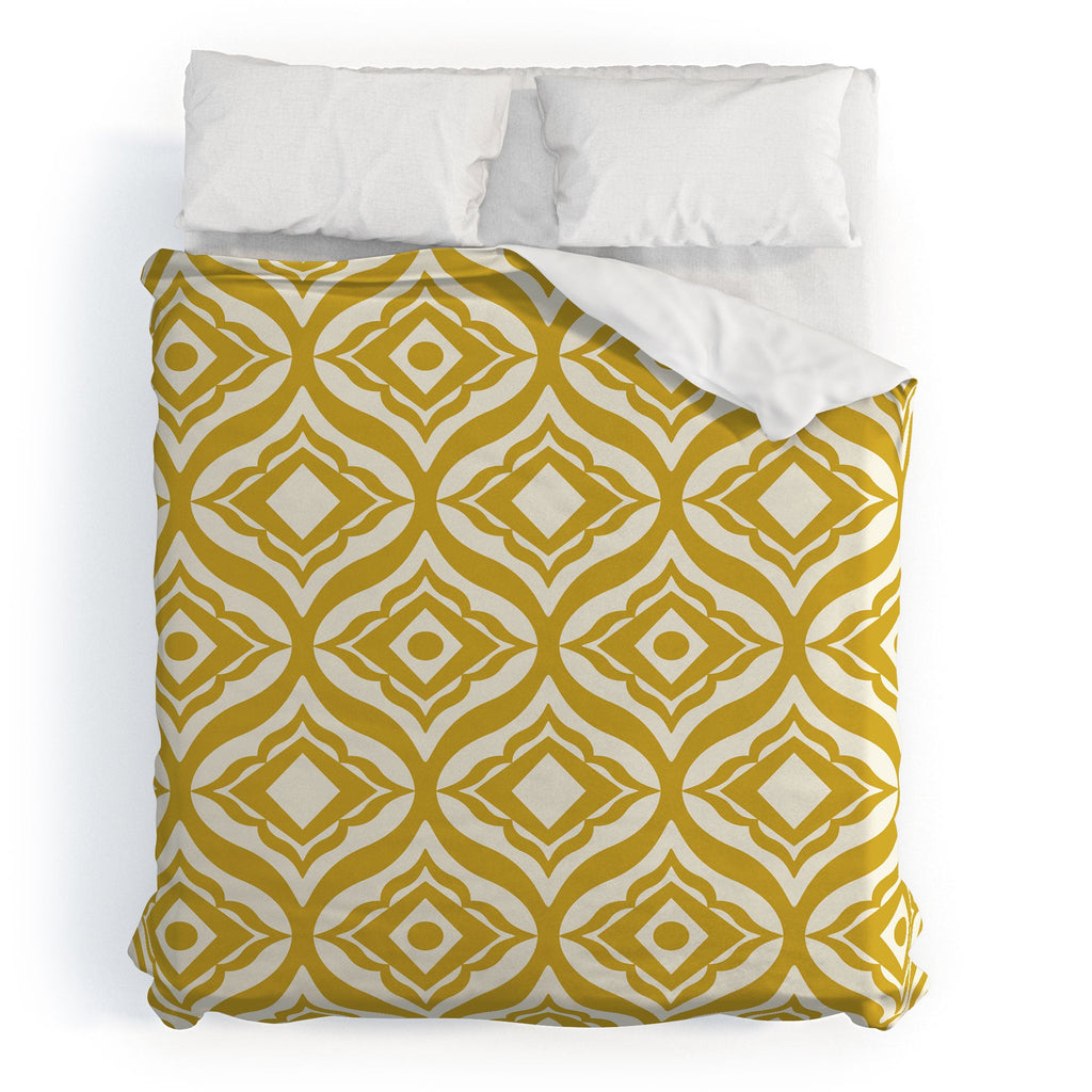 Heather Dutton Trevino Yellow Duvet Cover