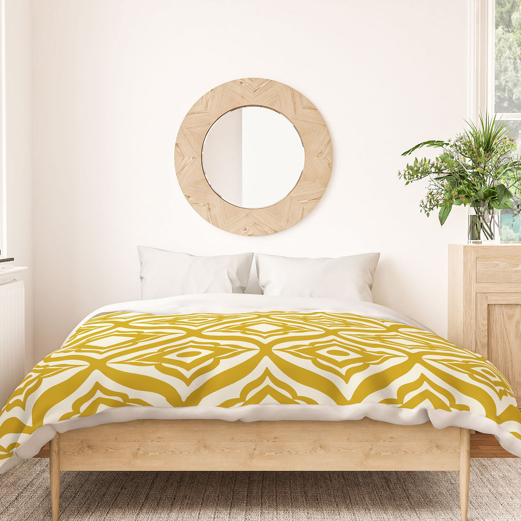 Heather Dutton Trevino Yellow Duvet Cover