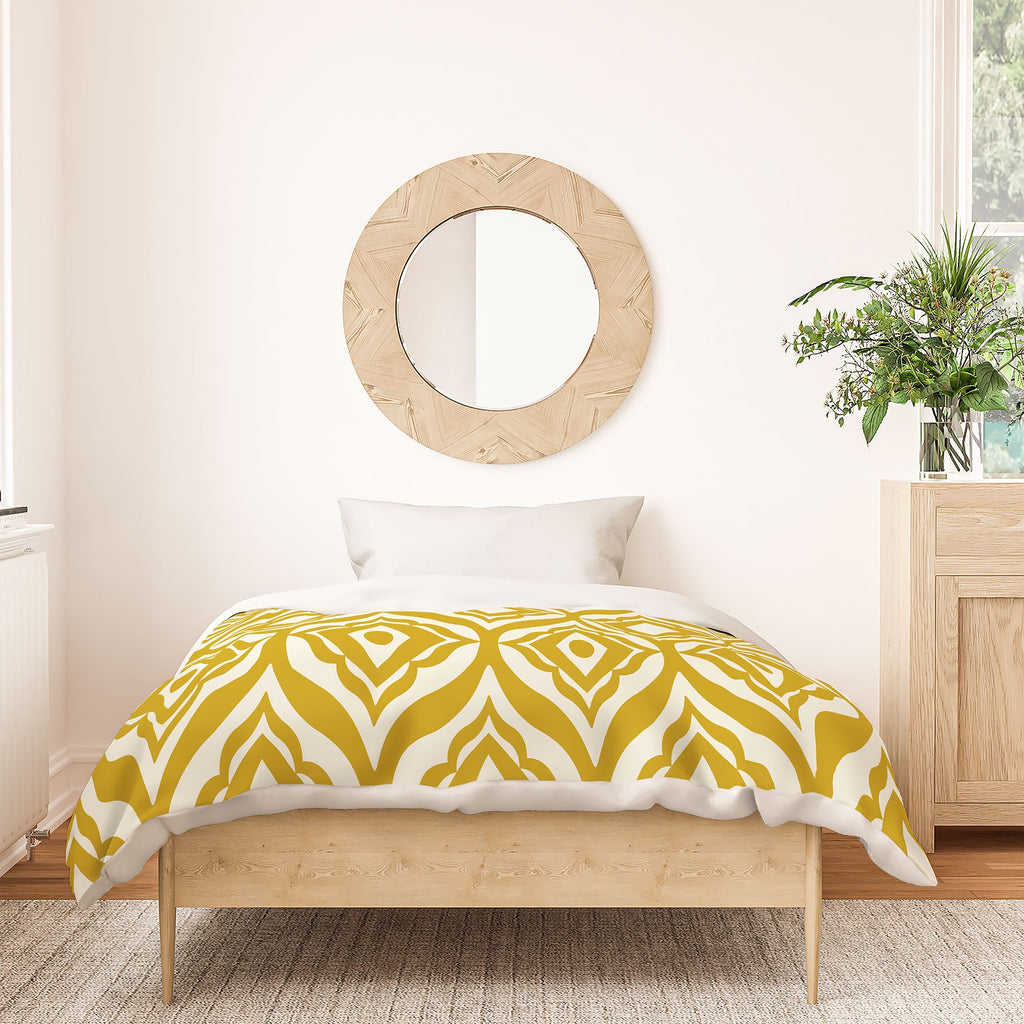 Heather Dutton Trevino Yellow Duvet Cover