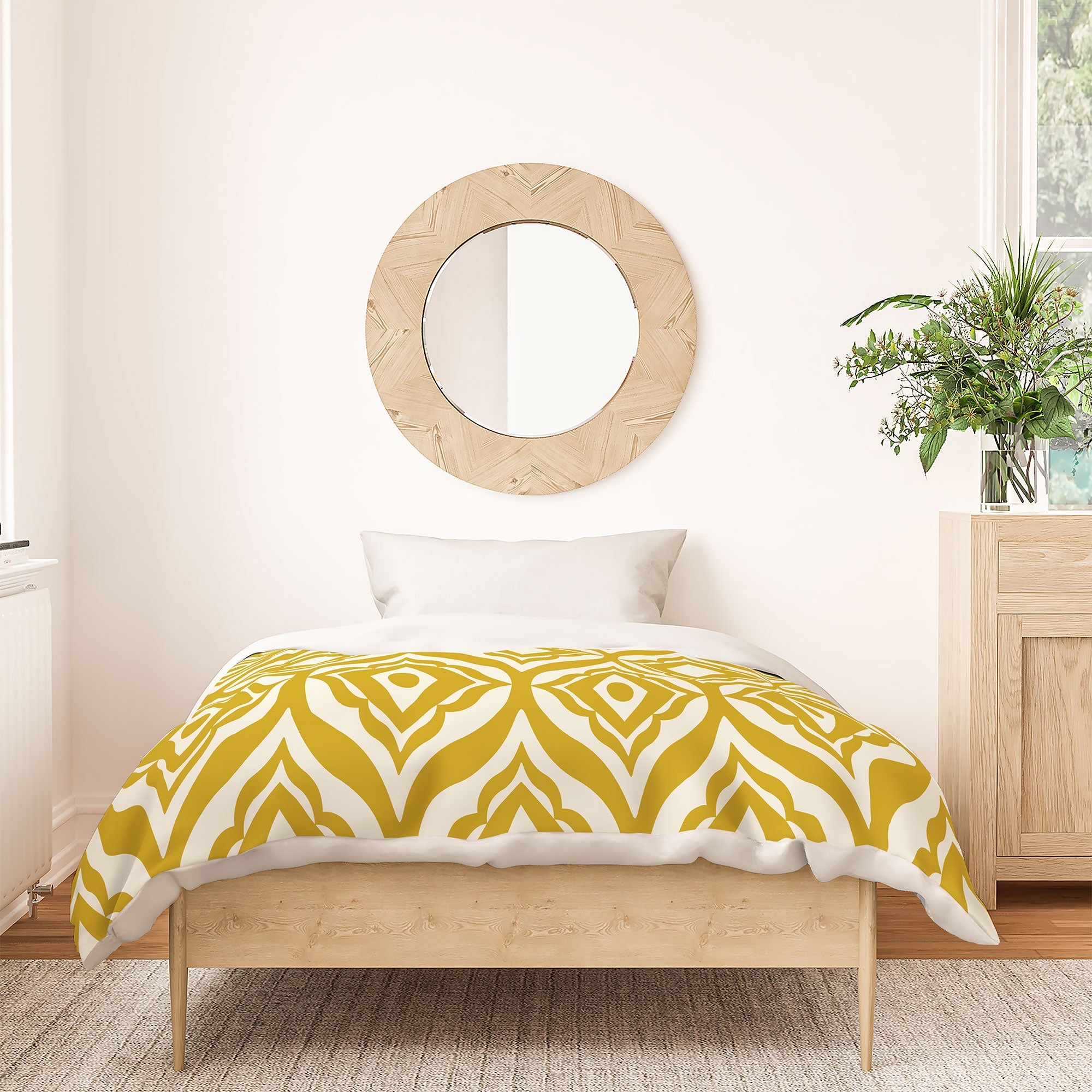 Heather Dutton Trevino Yellow Duvet Cover