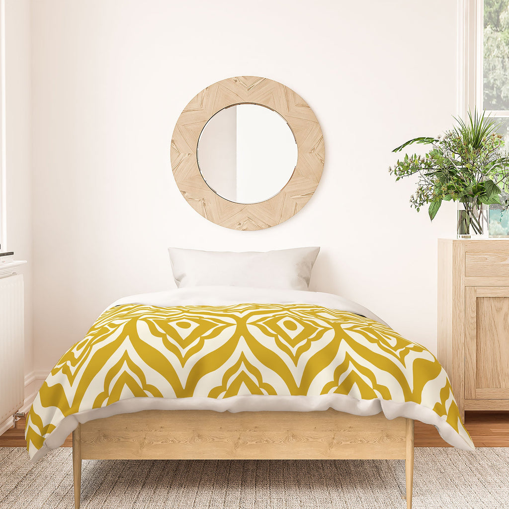 Heather Dutton Trevino Yellow Duvet Cover