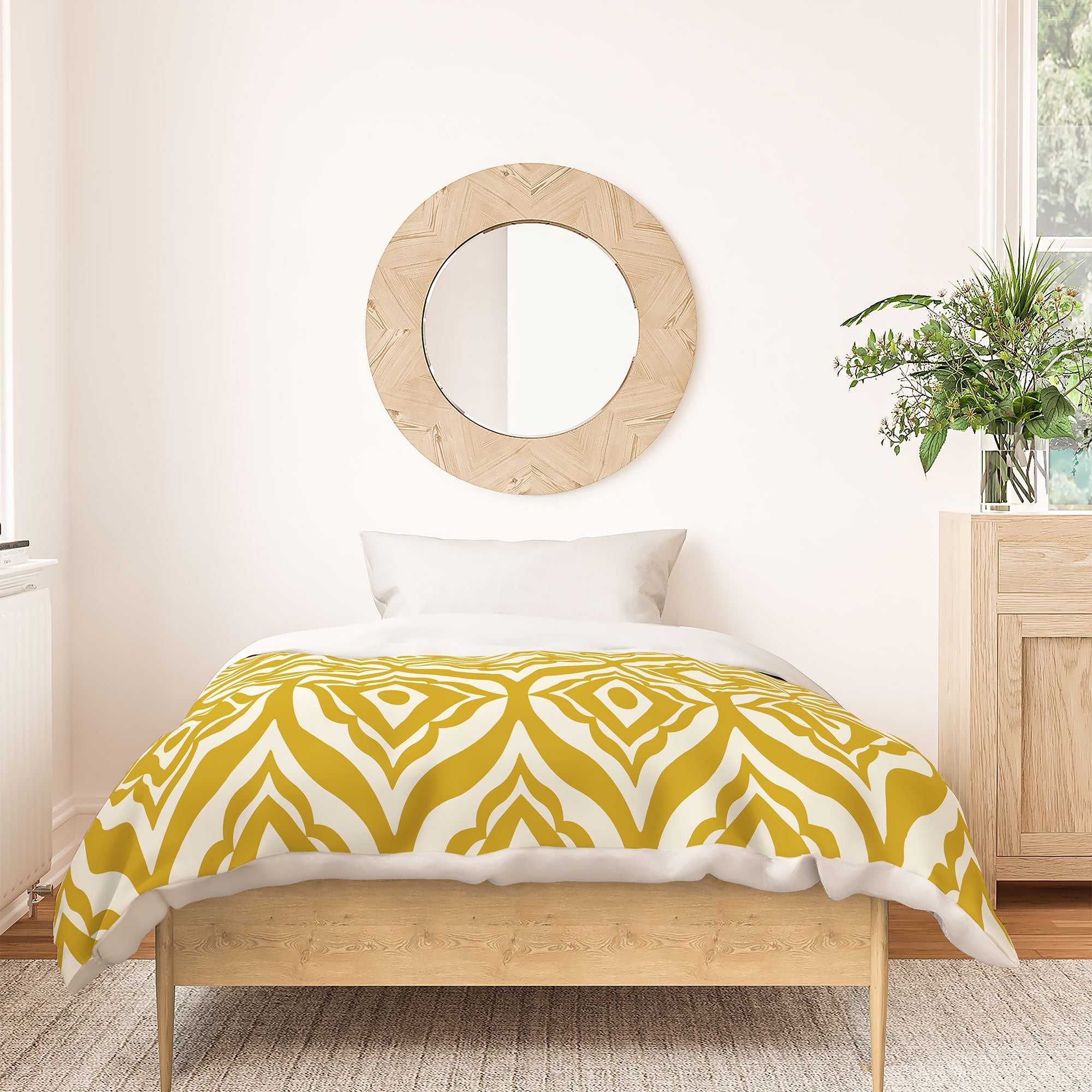 Heather Dutton Trevino Yellow Duvet Cover